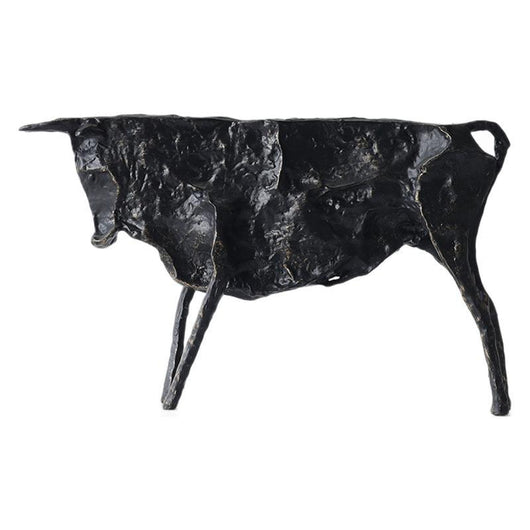 Escultura Miniaturas de Vaca Negra para Decoración del Hogar - Image 5