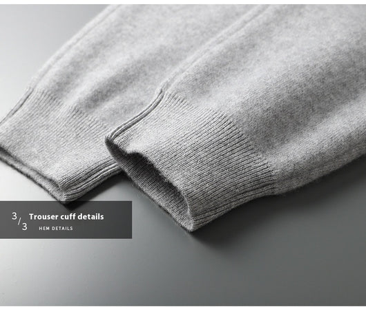 Conjunto de Sudadera con Capucha y Pantalón Tejido de Color Liso para Hombre - Image 17