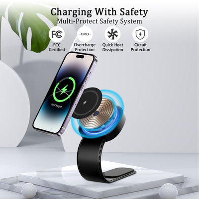 Cargador Inalámbrico Magnético Multifuncional para Celular - Image 6