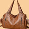 Bolsa de Hombro Texturizada Minimalista de Gran Capacidad para Mujer