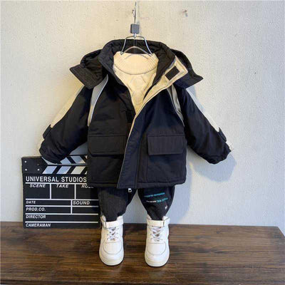 Chaqueta Acolchada Infantil Camuflaje Estilo Internacional para Invierno - Image 3