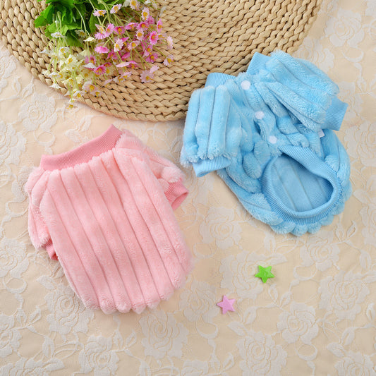 Suéter Polar Reversible para Mascotas Pequeñas - Ropa Cómoda para Perros y Gatos