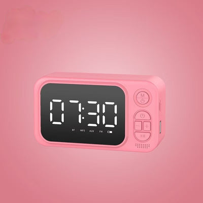 Reloj Despertador Parlante Bluetooth Portátil con Radio FM