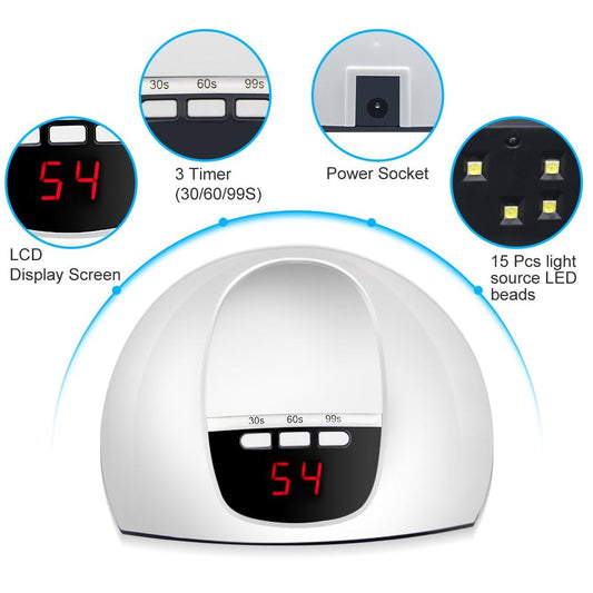 Lámpara Secadora de Uñas Inteligente 54W con Sensor Automático - Image 2