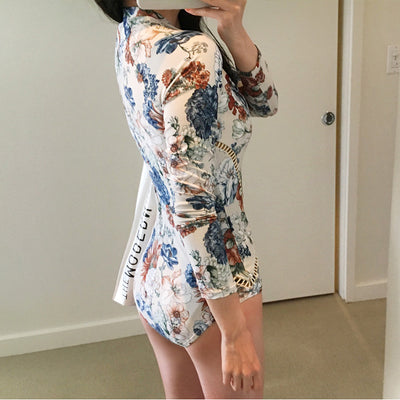 Traje de Baño de Manga Larga con Cierre Frontal - Image 3
