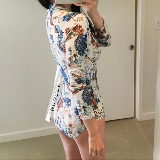 Traje de Baño de Manga Larga con Cierre Frontal - Image 3