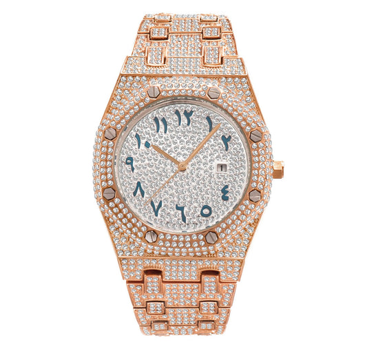 Reloj Hombre Resistente al Agua con Calendario y Cristales Brillantes - Image 2
