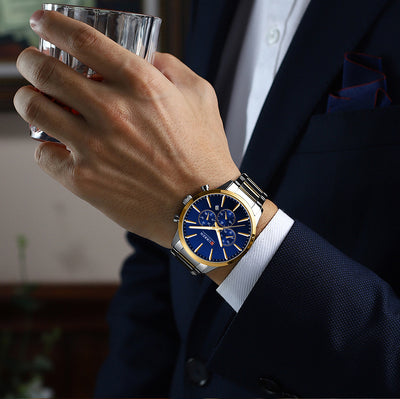Reloj de Negocios Impermeable para Hombre con Calendario de Seis Manecillas - Image 25