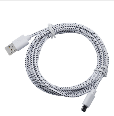 Cable Micro USB Trenzado de Nylon - Carga Rápida y Sincronización de Datos