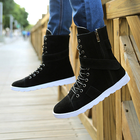 Botas Martin Casuales Altas para Hombre con Forro de Algodón