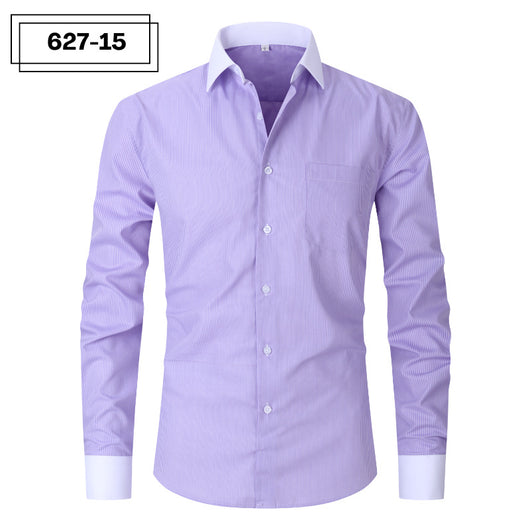 Camisa Rayada de Verano para Hombre Talla Grande - Image 21