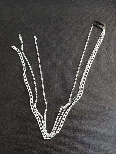 Cadena para extensiones de cabello plateada con borla - Image 9