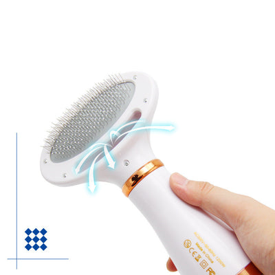 Peine Secador 2 en 1 para Mascotas - Cepillo Eléctrico con Extracción de Pelo - Image 10