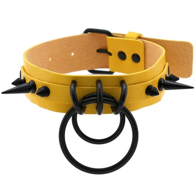 Collar Choker Punk con Remaches y Hebilla - Unisex Negro - Image 22