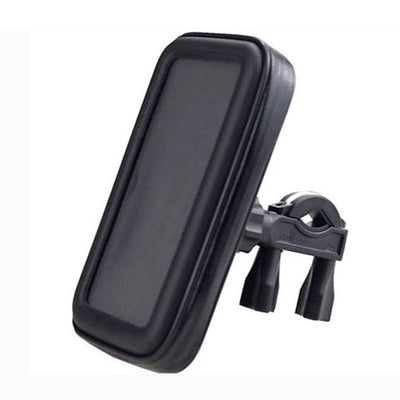 Soporte para teléfono de bicicleta de montaña con bolsa integrada