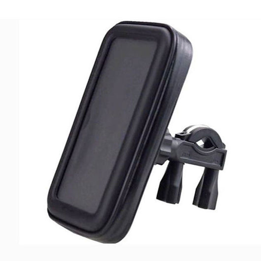 Soporte para teléfono de bicicleta de montaña con bolsa integrada