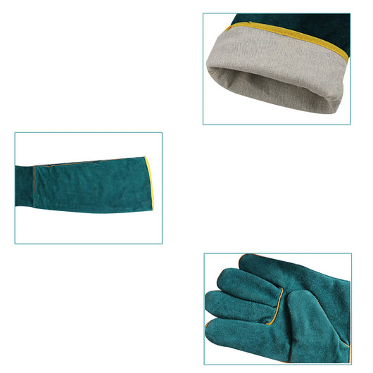 Guantes de Protección Anti-Mordida para Mascotas - Cuero Extralargo - Image 3
