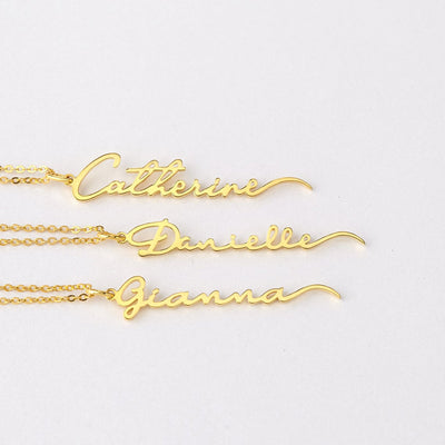 Collar Personalizado con Firma de Acero Inoxidable para Mujer - Image 2
