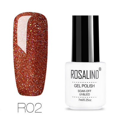 Uñas de Terapia Lumínica Arcoíris con Diseño de Estrellas - 29 Colores - Image 34
