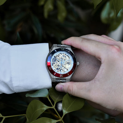 Reloj Mecánico de Madera Infected Gris con Correa Ajustable - Image 17