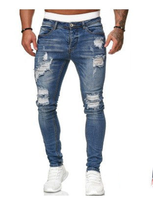 Pantalones vaqueros blancos rotos - Image 6