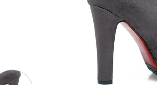 Tacones XL con Plataforma de Gamuza y Cierre Lateral - Image 10