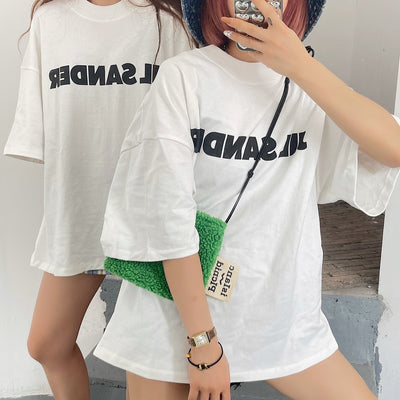 Camisetas Cómodas para Mujer con Estampado de Letras - Verano Manga Corta - Image 3