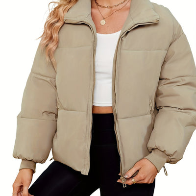 Chaqueta Acolchada Ligera de Plumas para Mujer - Image 3