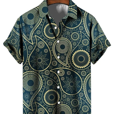 Playera Manga Corta Impresa en 3D para Hombre Verano - Image 2