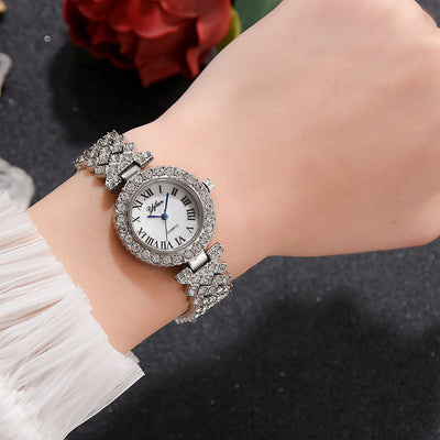 Reloj de Mujer Diamantes Escala Romana Elegancia Clásica - Image 8