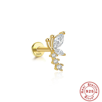 Aretes de Plata 925 Libélula con Diamantes y Ojo de Caballo - Image 21