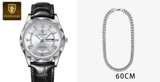 Reloj de Pulsera de Cuarzo Luxury para Hombre con Correa de Cuero - Image 34