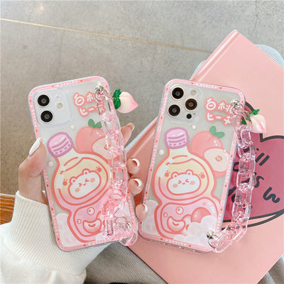 Funda para iPhone Diseño Cadena de Durazno - Protección Estival - Image 4