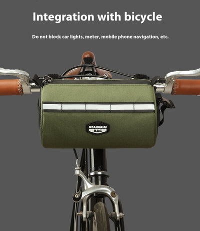 Bolsa Frontal de Gran Capacidad para Bicicleta de Montaña con Soporte Plegable - Image 17