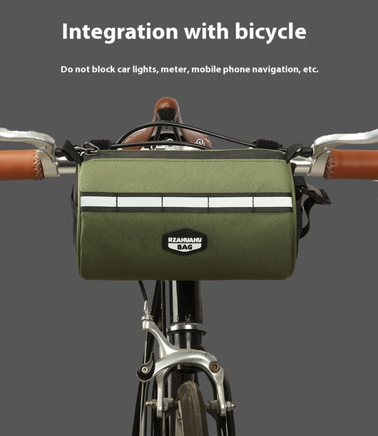 Bolsa Frontal de Gran Capacidad para Bicicleta de Montaña con Soporte Plegable - Image 17