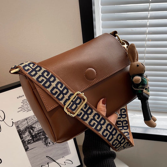 Bolso Bandolera Cuadrado Mini Retro Otoño-Invierno con Correa Ancha - Image 2