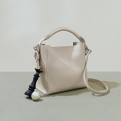 Bolso Bucket de Cuero Genuino para Mujer - Estilo Minimalista - Image 3