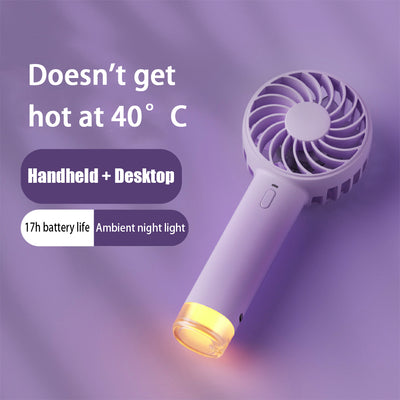 Ventilador Portátil Abejita con Luz LED y Batería Recargable - Image 2