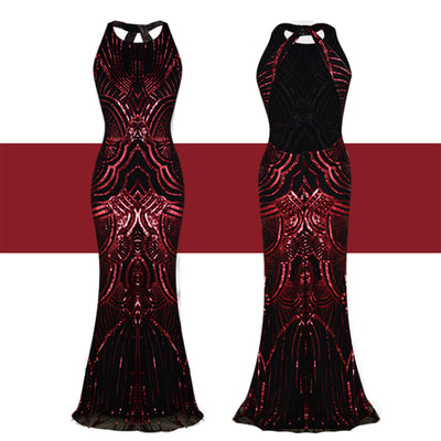 Vestido Largo Cola de Pez Elegante Estilo Europeo - Image 6