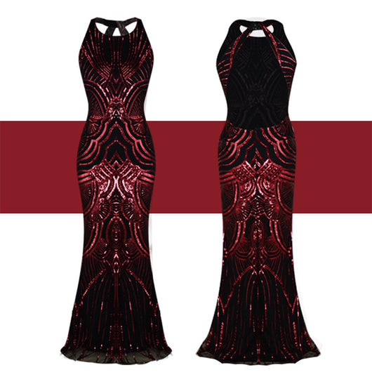 Vestido Largo Cola de Pez Elegante Estilo Europeo - Image 6