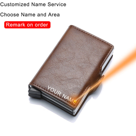 Cartera Minimalista de Cuero y Metal para Tarjetas Bancarias - Image 18