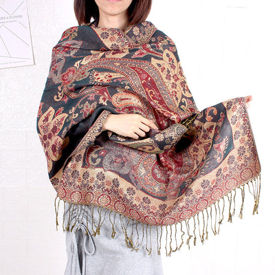Pañuelo Zijinhua de Cachemira para Mujer - Image 10