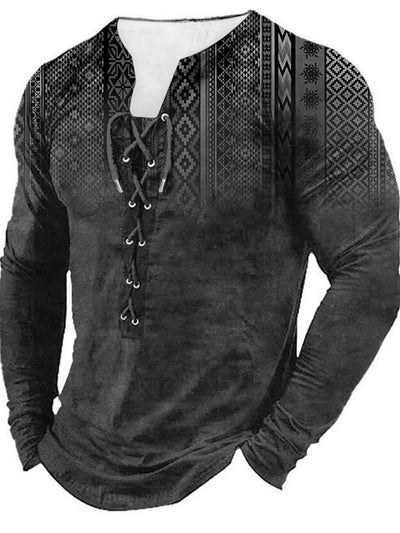 Playera Deportiva Manga Larga con Estampado Europeo y Americano para Hombre - Image 8