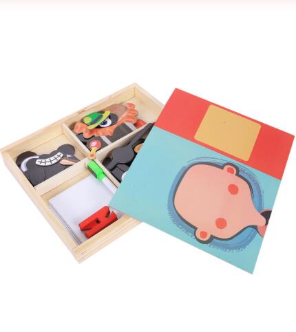Juego Magnético Montessori con Caja Puzzle de Madera y Dibujos Educativos - Image 6