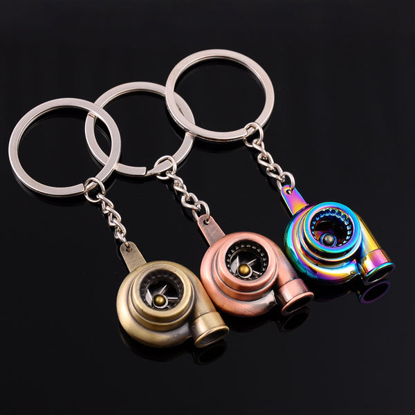 Llavero Turbocompresor de Metal para Amantes del Tuning Automotriz