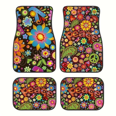 Tapete Bohemio Vintage para Auto - Alfombra Estilo Étnico - Image 12