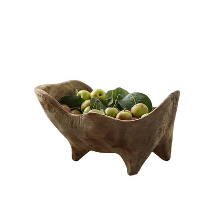 Bandeja de Madera Maciza con Patas - Diseño Irregular para Pan y Frutas - Image 5