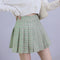 Falda Estampado Cuadros Verdes