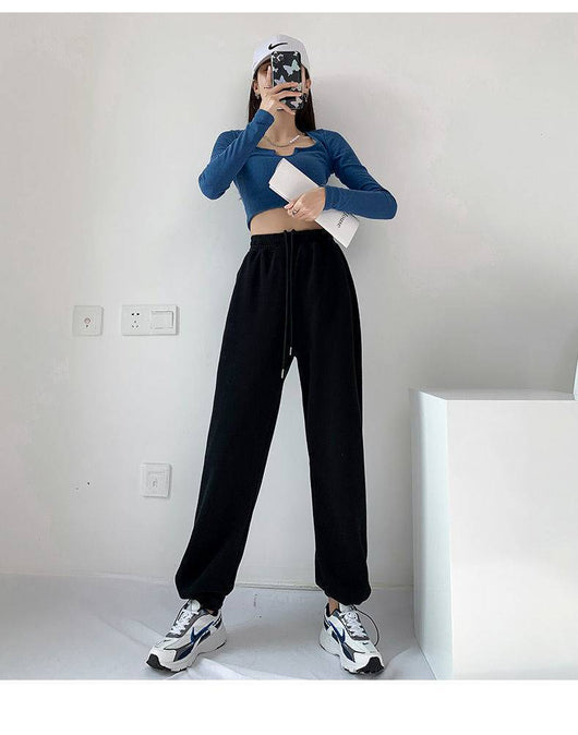 Pantalones Anchos de Cintura Alta Cómodos para Primavera y Otoño - Image 12
