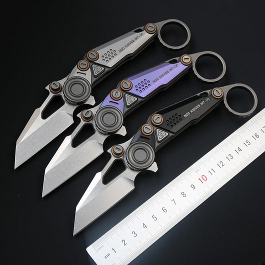 Cuchillo Plegable M390 Defensa Personal Exterior Filo Profesional - Image 8